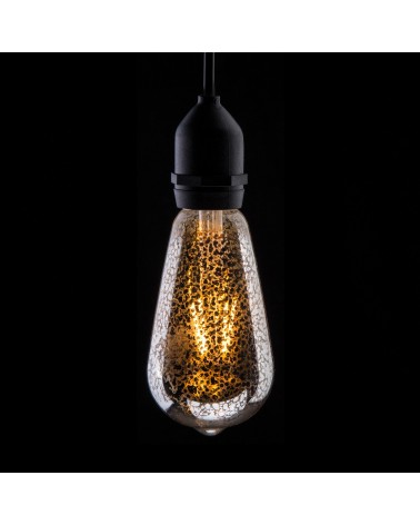 4W Dimmable LED ST64 Crackle Filament Lamp 2200K BC