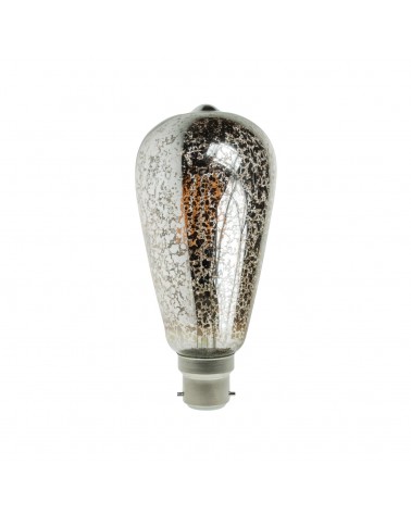 4W Dimmable LED ST64 Crackle Filament Lamp 2200K BC