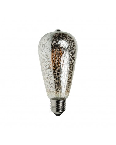 4W Dimmable LED ST64 Crackle Filament Lamp 2200K ES