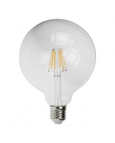 6W Dimmable LED G125 Globe Filament Lamp 2200K ES