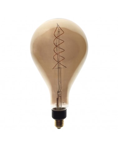 4W Dimmable LED PS160 Smoked Spiral Filament Lamp 2200K ES