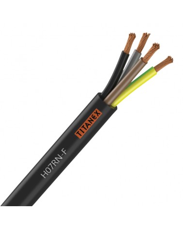 Titanex H07-RNF 4mm 4 Core Rubber Cable 100m