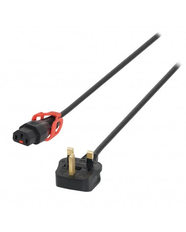 IEC LOCK 2m 13A - C13 IEC Lock+ Cable (5A Fuse) PC1544