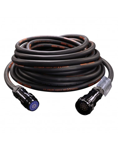 eLumen8 3.0m Socapex 19-Pin Male - Female Titanex 2.5mm Cable