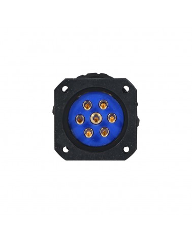 eLumen8 Socapex 7-Pin Panel Male Plug P7-PM-S-BK-UL
