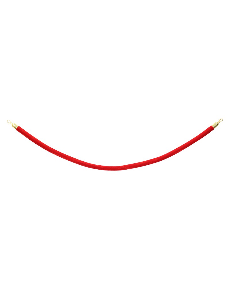 eLumen8 Gold Barrier Rope Red Velvet