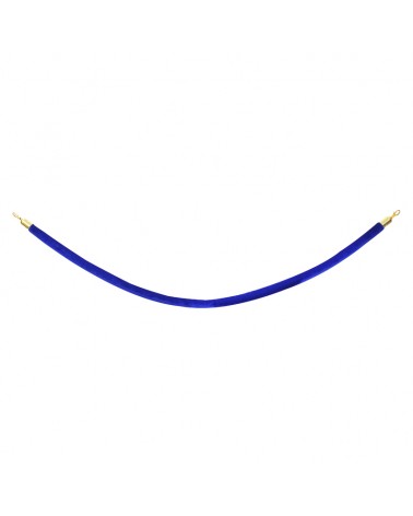 eLumen8 Gold Barrier Rope, Blue Velvet