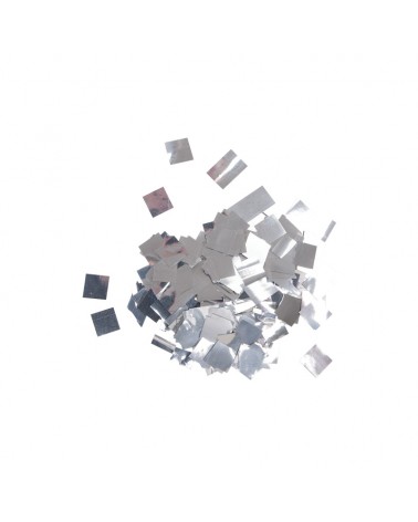 Equinox Loose Confetti Squares 17 x 17mm - Metallic Silver 1kg