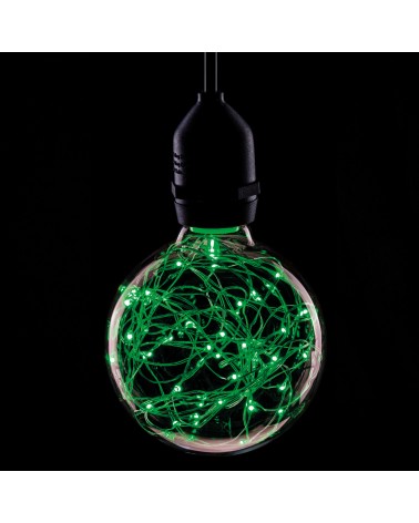Prolite 1.7W LED G95 BC Poly Star Polycarbonate Lamp, Green