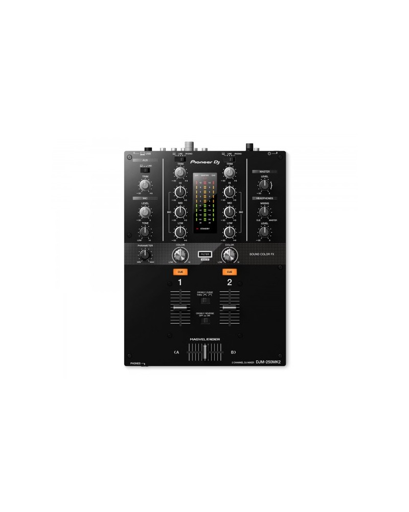 DJM-250MK2 2Ch DJ Mixer with USB & On-Board Effects BLACK
