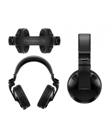 HDJ-X10-K Pro DJ 50mm Headphones with Swivel Ear Black
