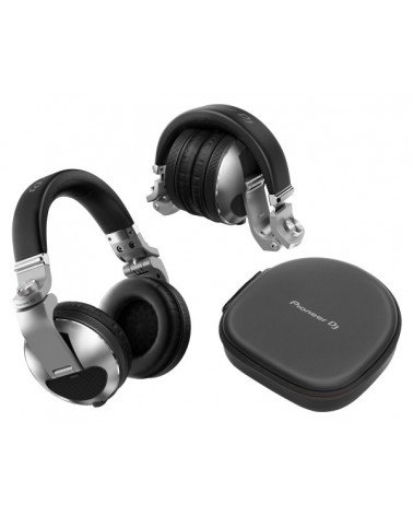 HDJ-X10-S Pro DJ 50mm Headphones with Swivel Ear Silver