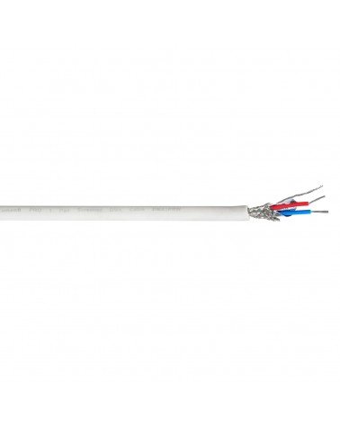 PRO Screened 1 Pair DMX Cable DMX1PRW, 100m Drum White