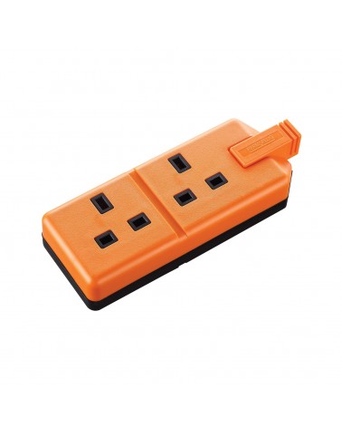 2 Gang 13A HD Mains Socket, Orange (ELS132O)