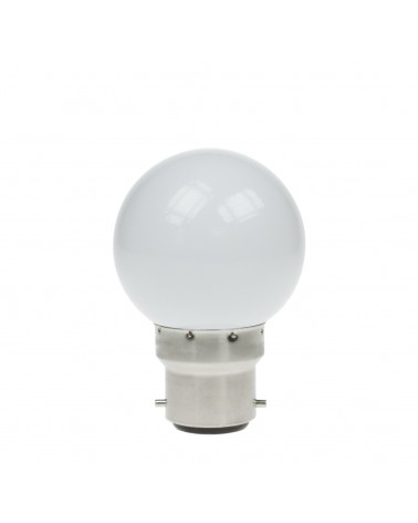 1.5W LED Polycarbonate Golf Ball Lamp, BC 3000K White