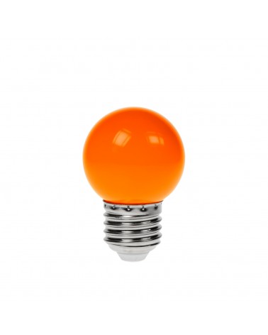 1.5W LED Polycarbonate Golf Ball Lamp, ES Orange