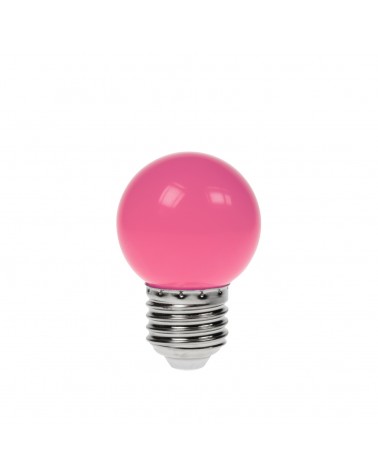1.5W LED Polycarbonate Golf Ball Lamp, ES Pink