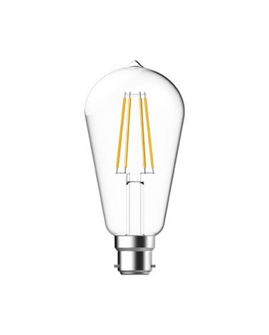 Tungsram 4.5W LED Clear ST64 Filament Lamp, B22 2700K