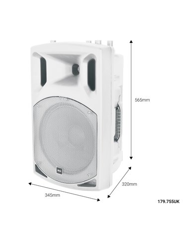 Qtx QX12A-White Active Speaker