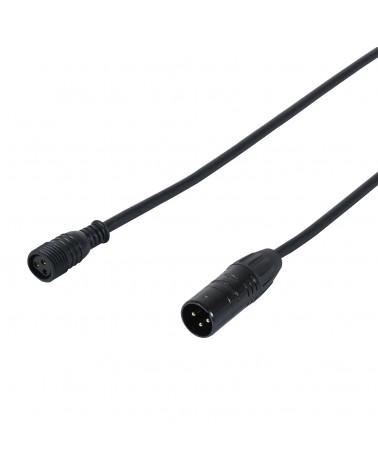 1m DMX Seetronic IP XLR 3-Pin Male - Exterior IP Female Cable