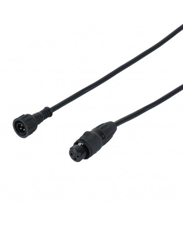 2m DMX Exterior IP Male - Seetronic IP XLR 3-Pin Female Cable