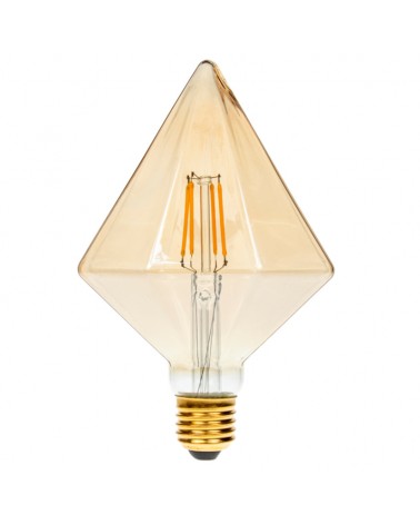 4W Dimmable LED Tri-Diamond Gold Filament Lamp 1800K ES