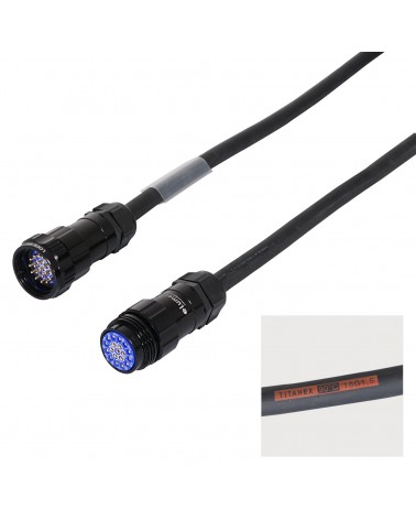 3.0m Socapex 19-Pin Male - Female Titanex 1.5mm Cable
