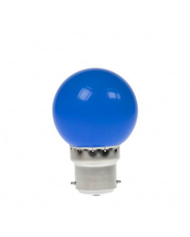 1W LED Polycarbonate Golf Ball Lamp, BC Blue