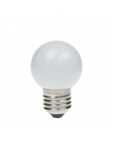 1W LED Polycarbonate Golf Ball Lamp, ES 6000K White