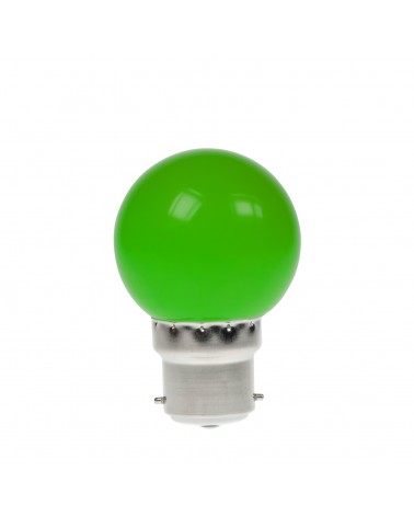 1W LED Polycarbonate Golf Ball Lamp, BC Green