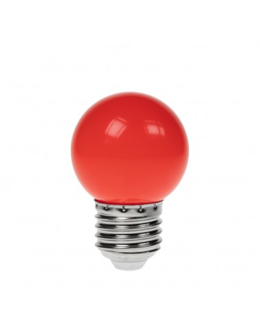 1W LED Polycarbonate Golf Ball Lamp, ES Red