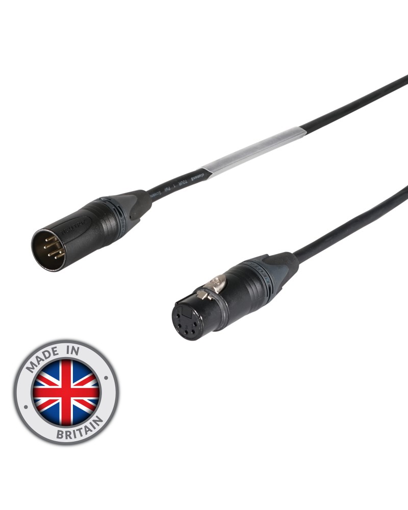 30m 5-Pin Neutrik Male XLR - 5-Pin Female XLR DMX Cable