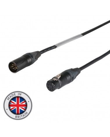 75m 5-Pin Neutrik Male XLR - 5-Pin Female XLR DMX Cable