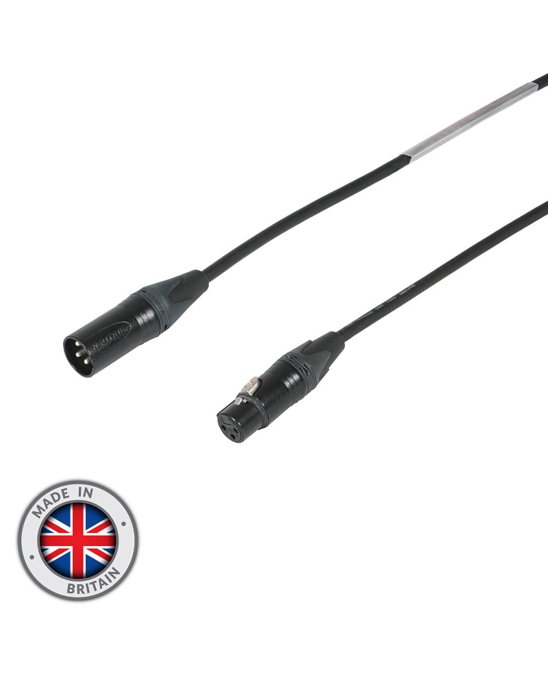 2m 3-Pin Neutrik Male XLR - 3-Pin Female XLR DMX Cable