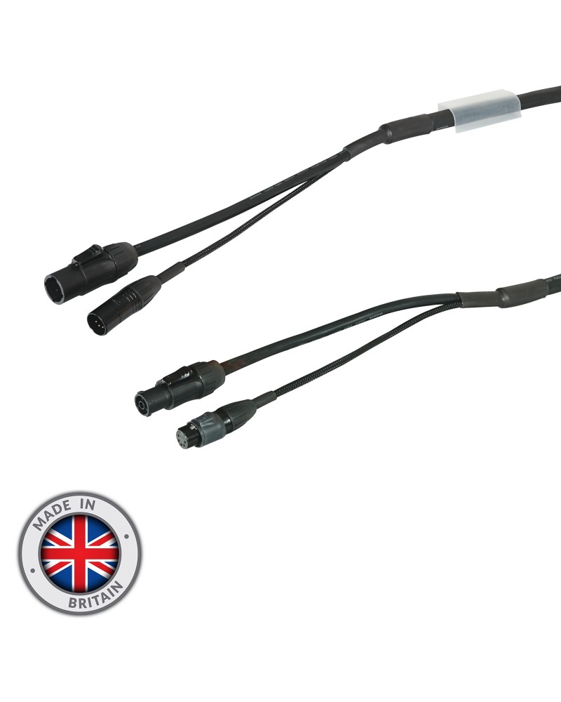 10m Combi 2.5mm IP65 Seetronic TR1 Power/ 5-Pin DMX Cable