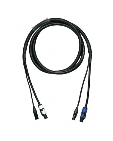 1.5m Combi 2.5mm Neutrik powerCON / 5-Pin DMX Cable