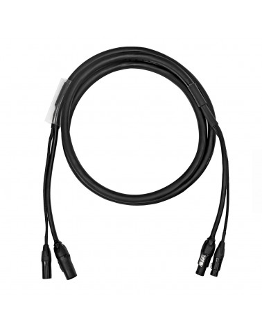 10m Combi 2.5mm Neutrik powerCON TRUE1 / 5-Pin DMX Cable