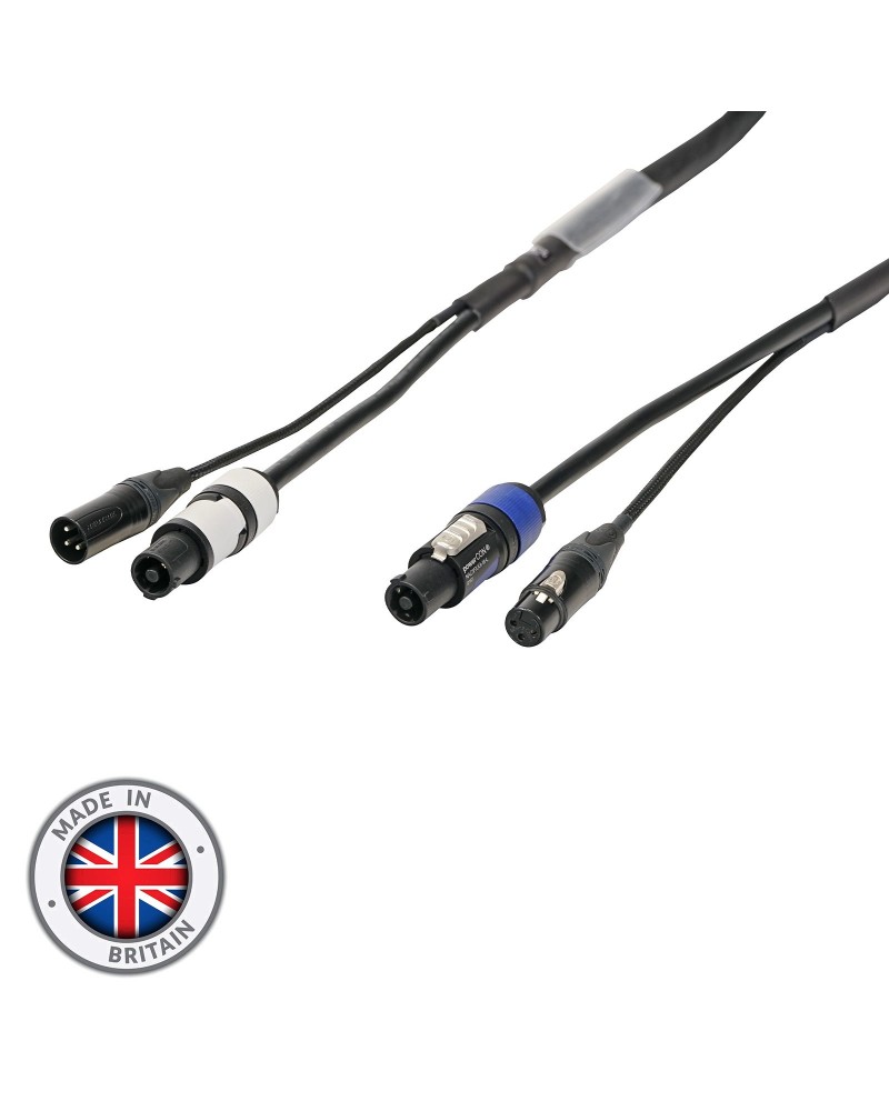 2m Combi 1.5mm Neutrik powerCON / 3-Pin DMX Cable