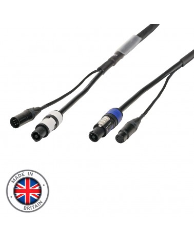 10m Combi 1.5mm Neutrik powerCON / 5-Pin DMX Cable