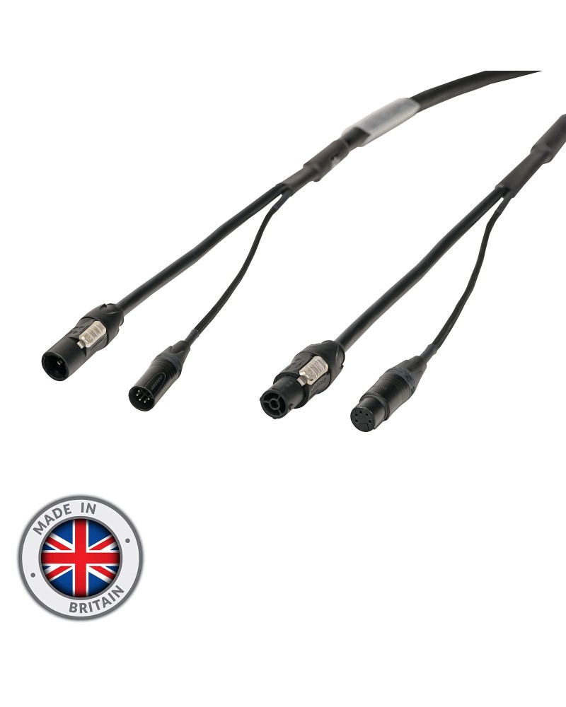 1.5m Combi 1.5mm Neutrik powerCON TRUE1 / 5-Pin DMX Cable