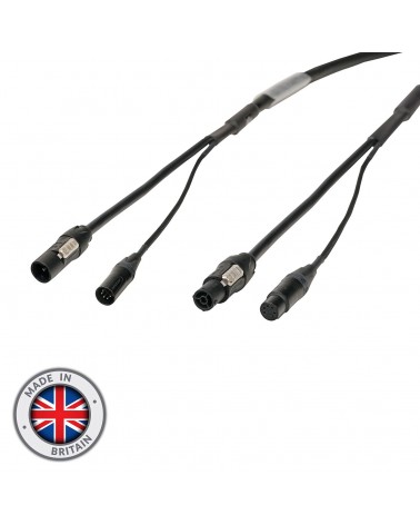 10m Combi 1.5mm Neutrik powerCON TRUE1 / 5-Pin DMX Cable