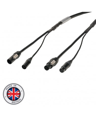 15m Combi 1.5mm Neutrik powerCON TRUE1 / 5-Pin DMX Cable
