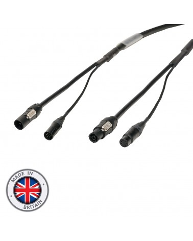 20m Combi 1.5mm Neutrik powerCON TRUE1 / 5-Pin DMX Cable