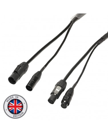 2m Combi 1.5mm IP65 Seetronic TR1 Power/ 5-Pin DMX Cable