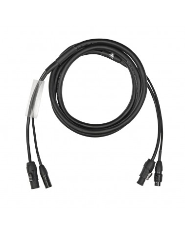 10m Combi 1.5mm IP65 Seetronic TR1 Power/ 5-Pin DMX Cable
