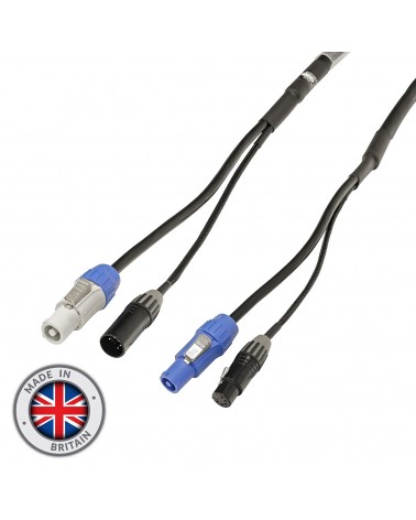 10m Combi 1.5mm Seetronic PowerTwist / 5-Pin DMX Cable