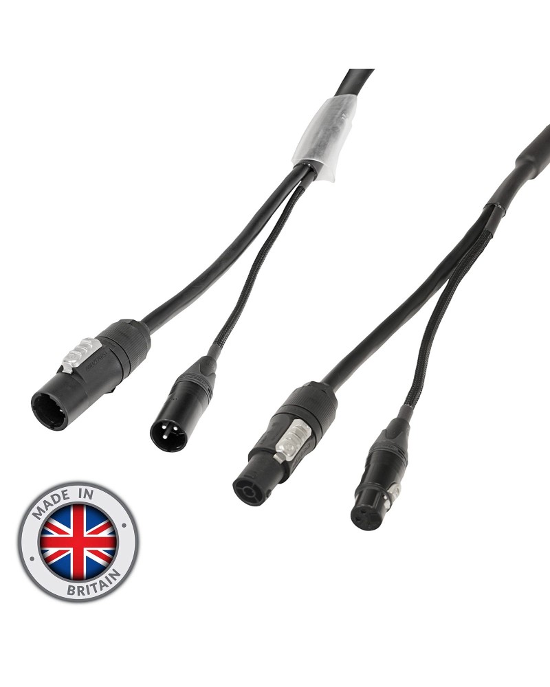 15m Combi 2.5mm Neutrik powerCON TRUE1 / 3-Pin DMX Cable