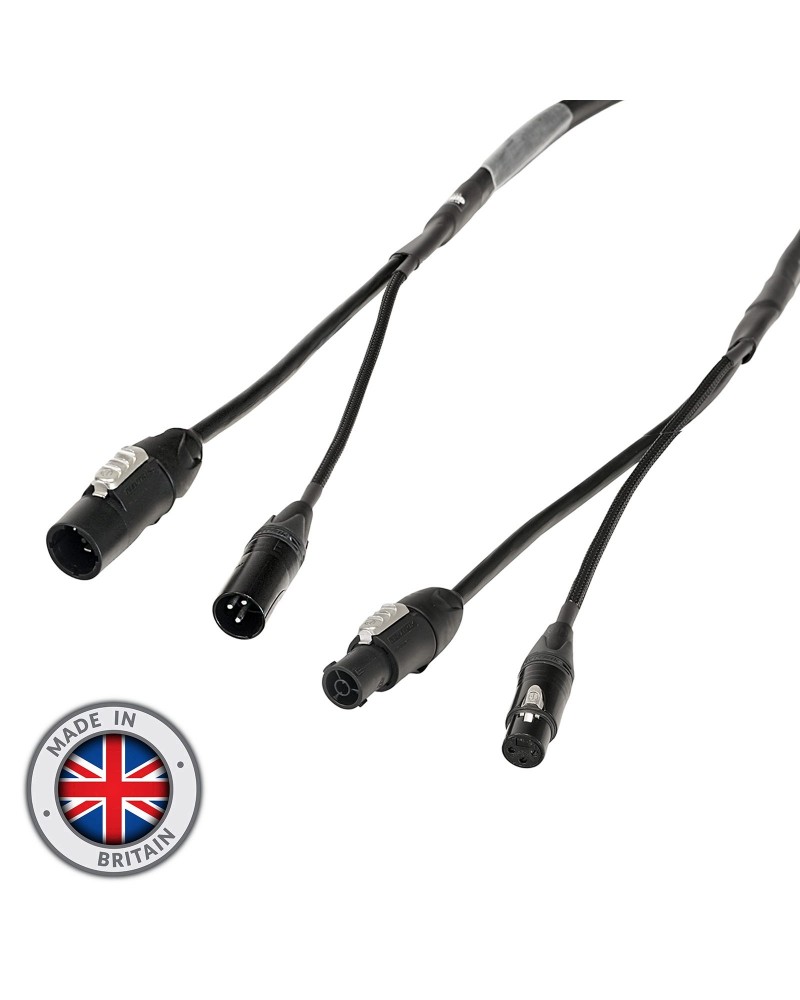 1m Combi 1.5mm Neutrik powerCON TRUE1 / 3-Pin DMX Cable