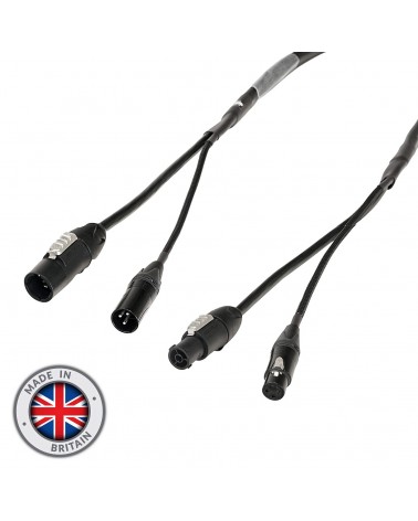 10m Combi 1.5mm Neutrik powerCON TRUE1 / 3-Pin DMX Cable