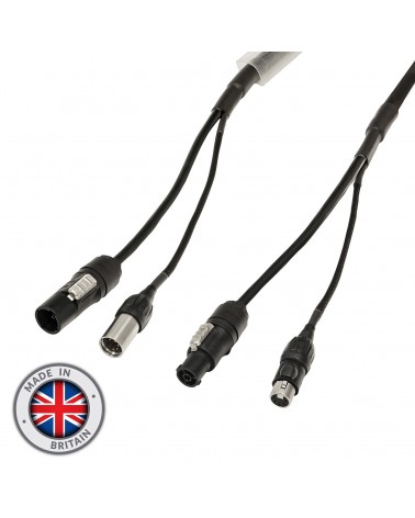 1m Combi 2.5mm Neutrik powerCON TRUE1 / 5-Pin IP65 DMX Cable